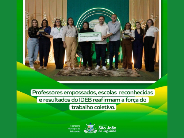 SÃO JOÃO DO JAGUARIBE CELEBRA CONQUISTAS DA EDUCAÇÃO COM POSSE DE PROFESSORES,  [...]