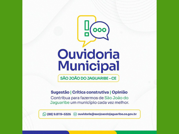 GOVERNO MUNICIPAL "NOVAS IDEIAS, NOVAS CONQUISTAS" REALIZA INSTALAÇÃO DE OUVIDORIA MUNICIPAL.